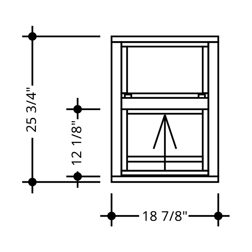 Impact Single Hung Window 18 7/8" X 25 3/4"