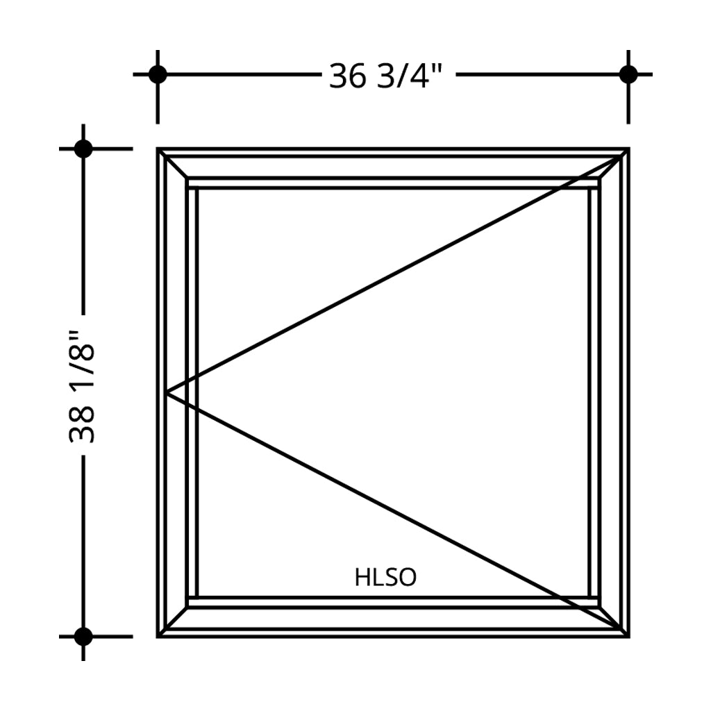 Impact Casement Window 36 3/4" X 38 1/8"