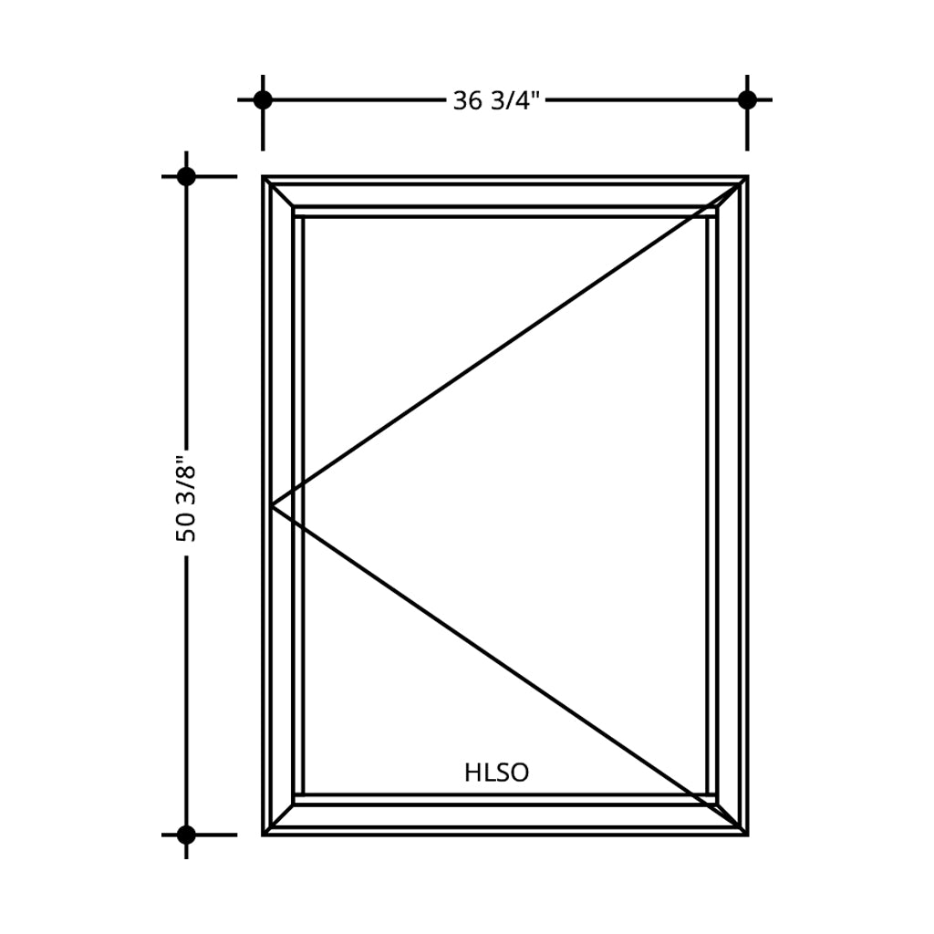 Impact Casement Window 36 3/4" X 50 3/8"