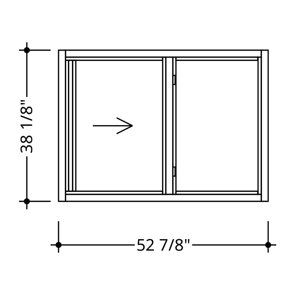 Impact Horizontal Roller Window 52 7/8" X 38 1/8"
