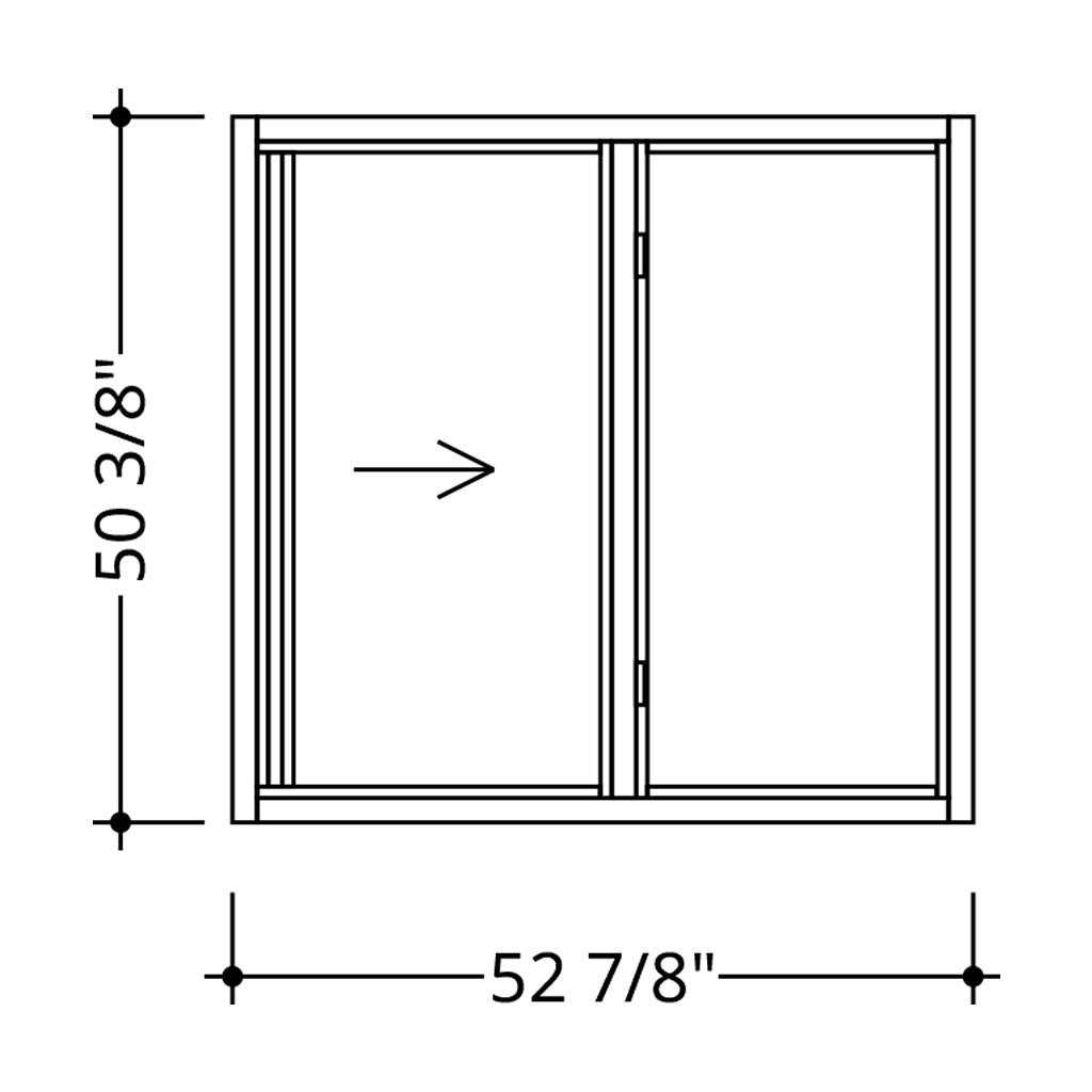 Impact Horizontal Roller Window 52 7/8" X 50 3/8"