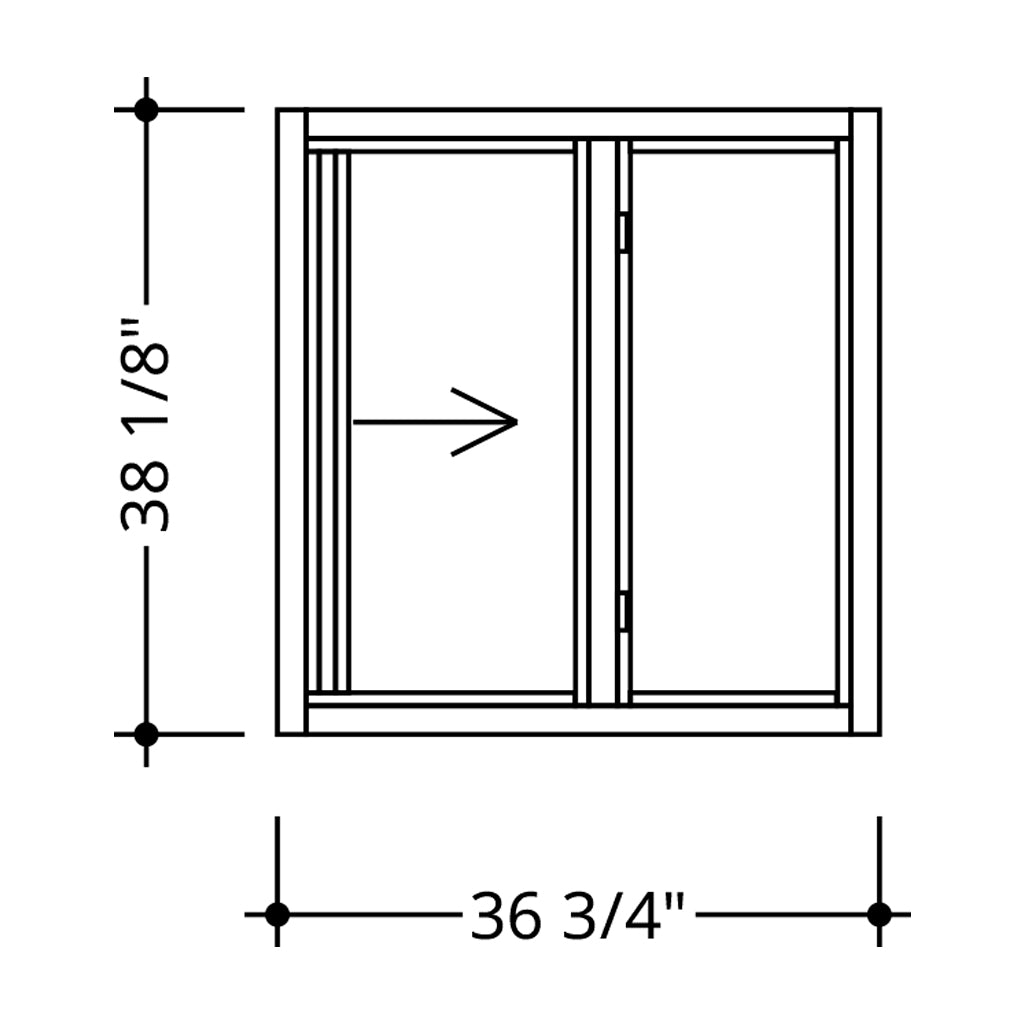 Impact Horizontal Roller Window 36 3/4" X 38 1/8"